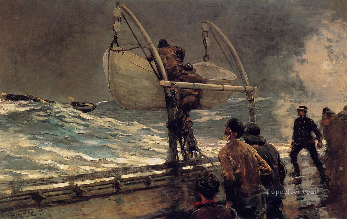 The Signal of Distress Realism marine painter Winslow Homer Oil Paintings